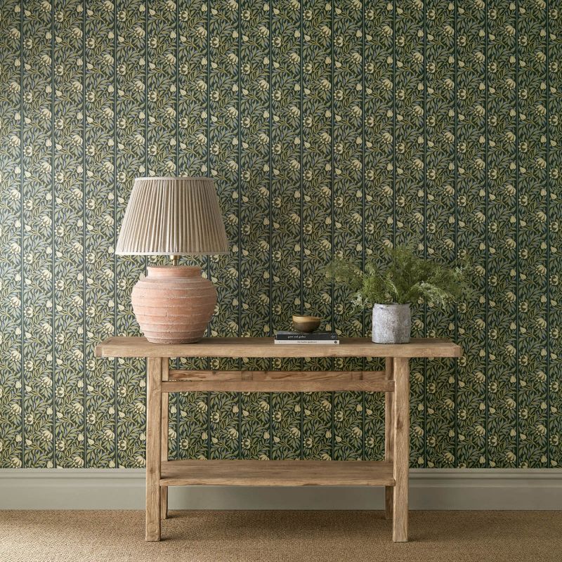 Peony Trellis Wallpaper - Sample