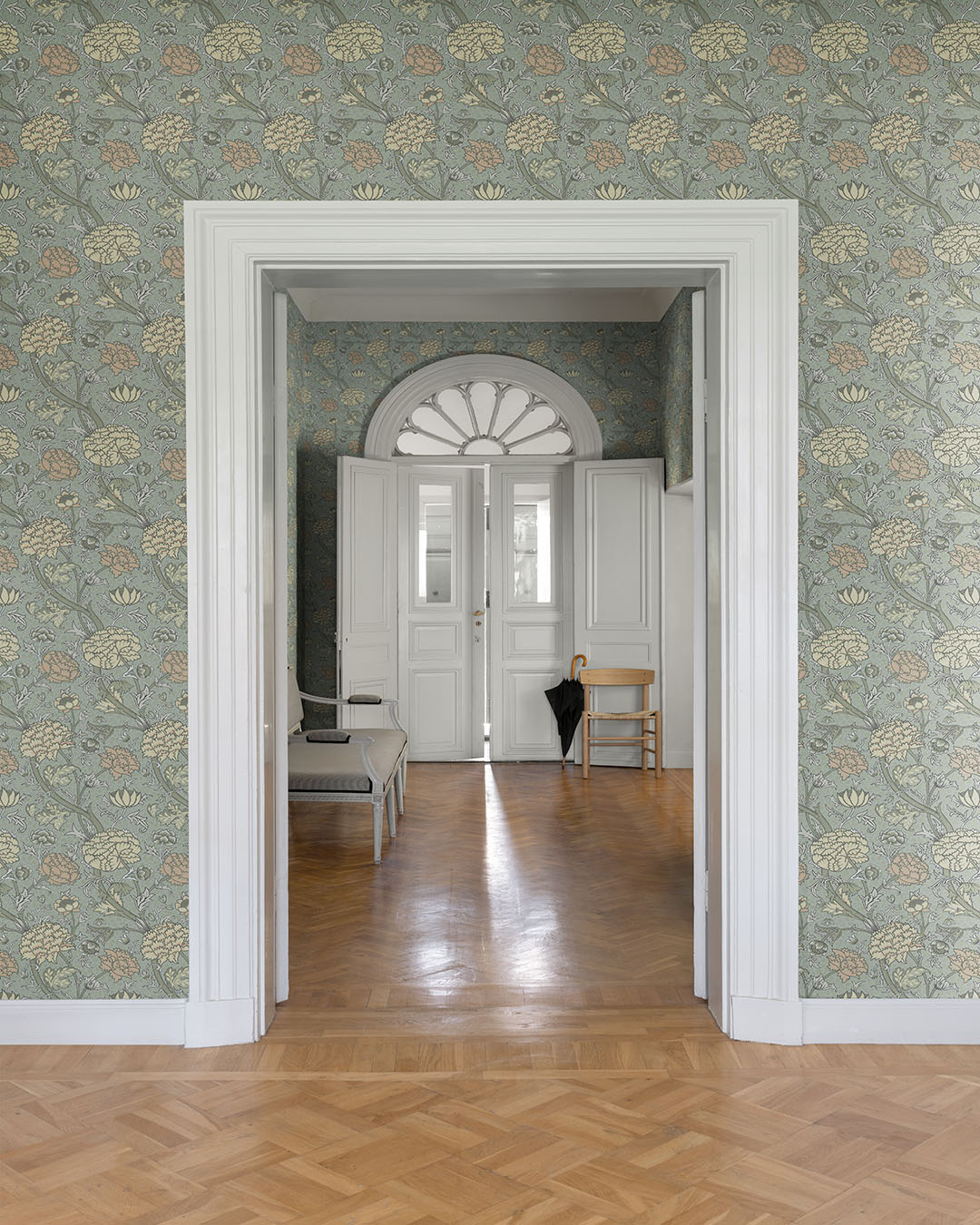 82034 - Cray Wallpaper - Turquoise - Midbec