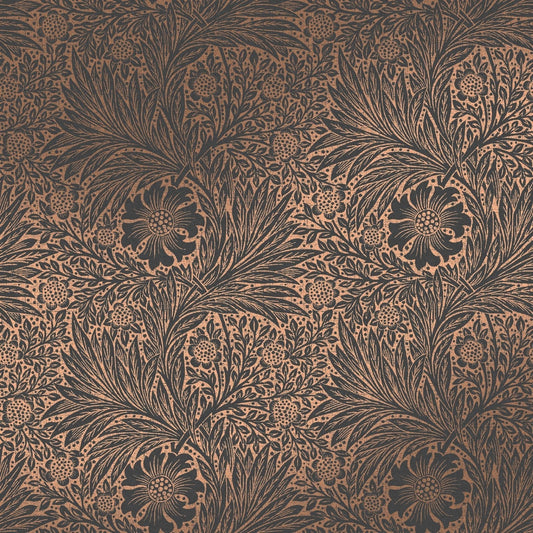 Marigold Fibrous Wallpaper - Charcoal - 124254 - William Morris AH