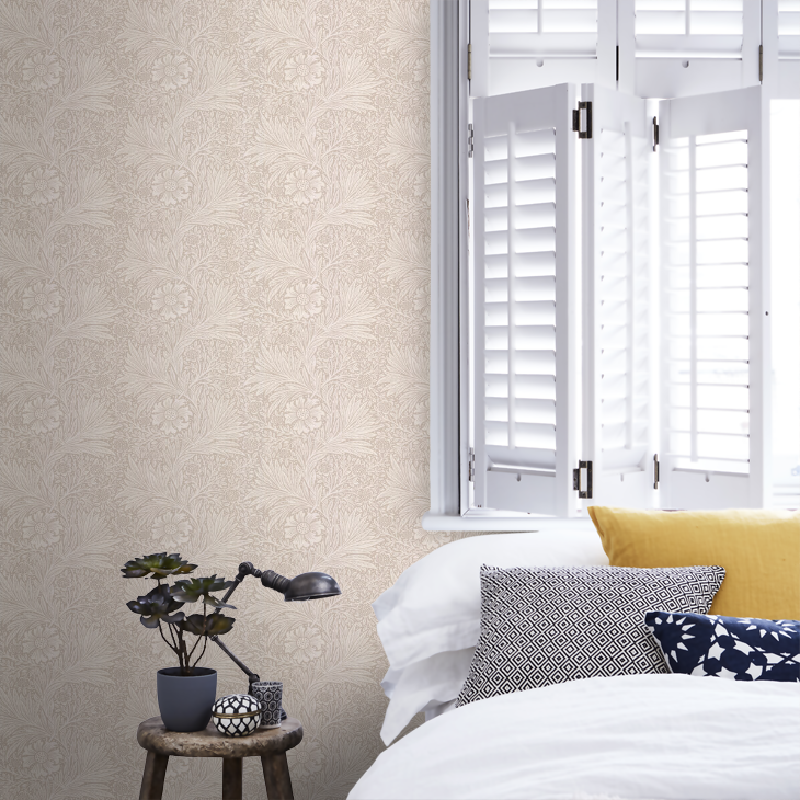 Marigold Wallpaper - Pewter - 217394 - Morris Wallpaper WD