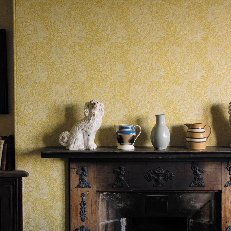 Marigold Wallpaper - Yellow - 217091 - Morris & Co