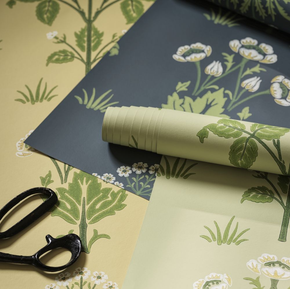 Meadow Sweet Wallpaper - Weld Yellow - 217381 - Morris Wallpaper WD
