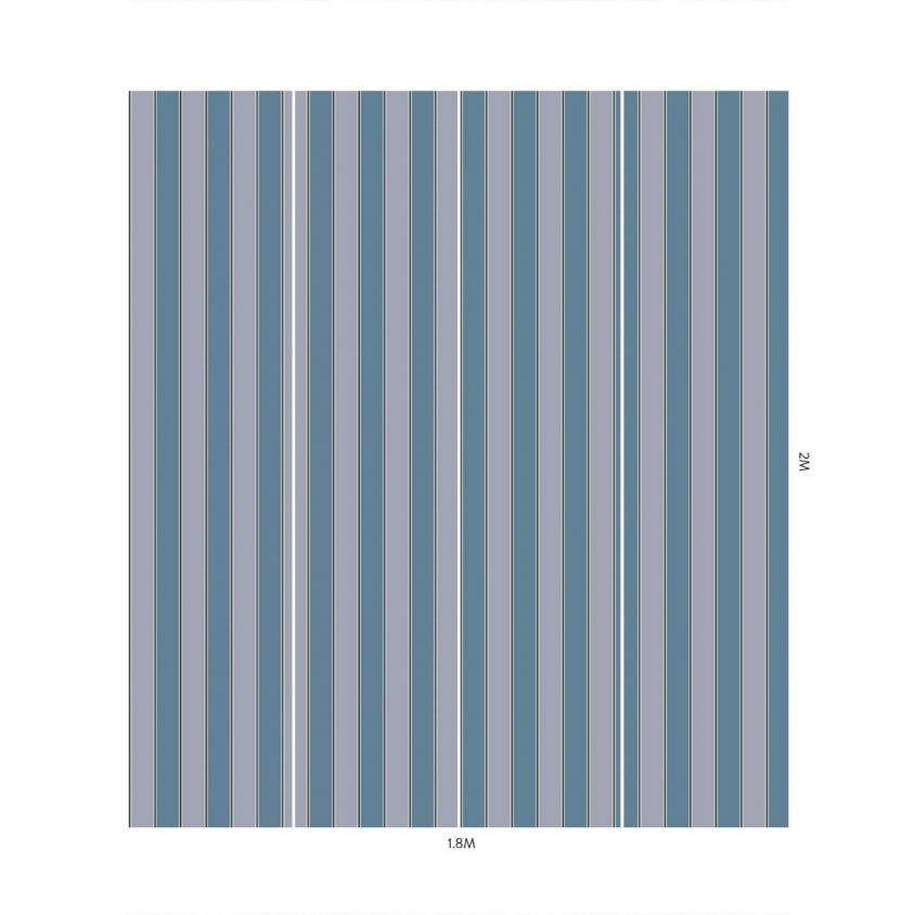 ORSMAN STRIPE Wallpaper - Amethyst & Celadon - House of Hackney