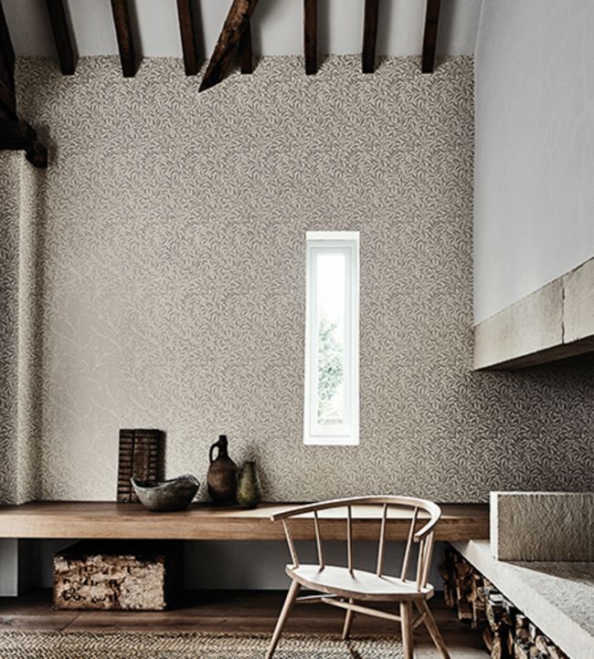 Pure Willow Bough Wallpaper - Dove/Ivory - 216025 - Morris & Co