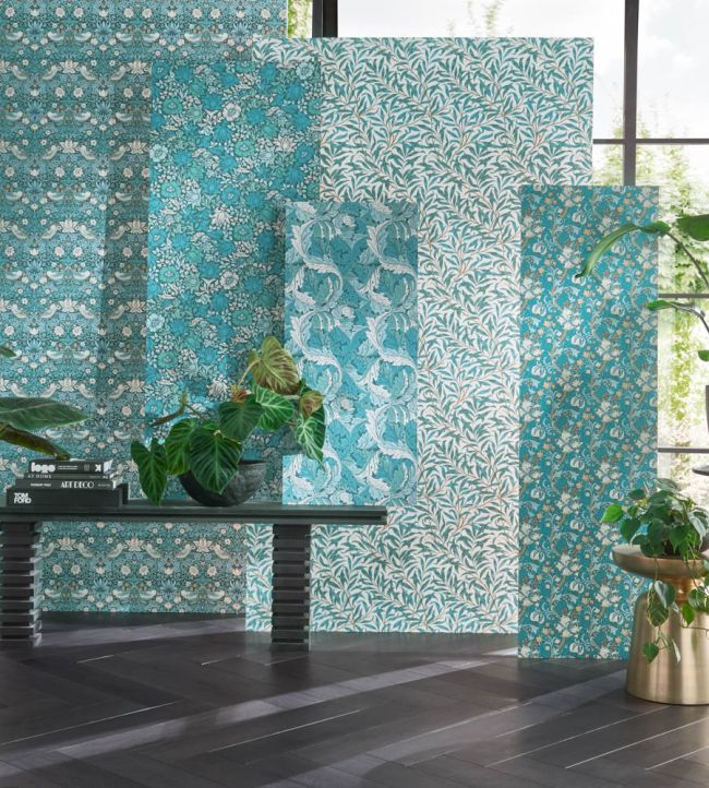 Willow Boughs Wallpaper - Denim - W0172/01 - Clarke & Clarke
