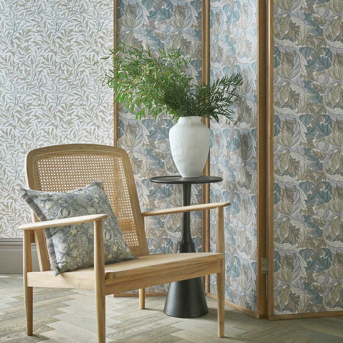 Acanthus Wallpaper - Sage - Clarke & Clarke - W0175/01