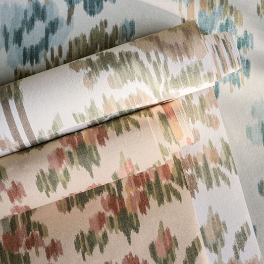 Apothecary Rose Wallpaper - Parchment & Olivine - Sanderson - DHIP217498 - Morris Wallpaper