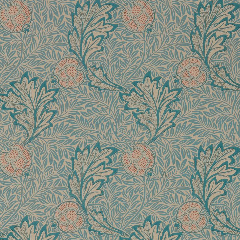 Apple Wallpaper - Indigo Antique - Morris & Co - 216690