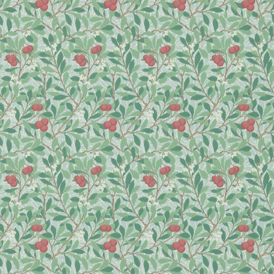Arbutus Wallpaper - Thyme/Coral - Morris & Co - 214719