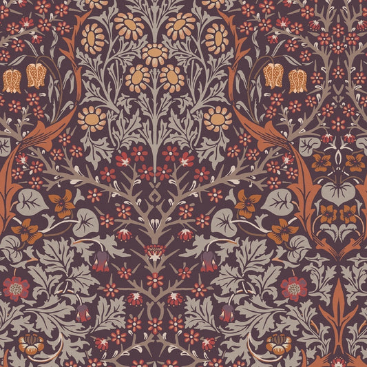 Blackthorn Wallpaper - Plum - 124249 - William Morris AH - Premier Wallcovering