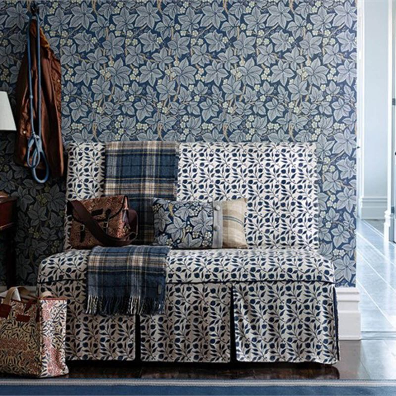 Bramble Wallpaper - Indigo - 214695 - Morris & Co