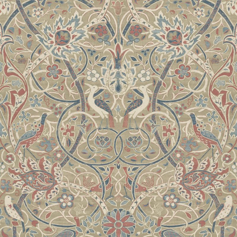 Bullerswood Wallpaper - Spice/Manilla - Morris & Co - 216446