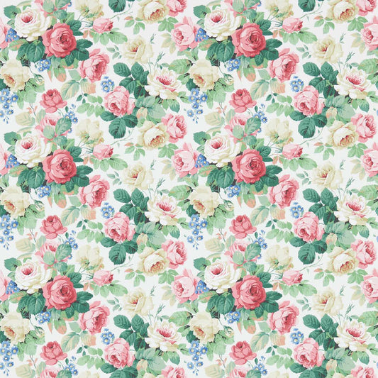 Chelsea Wallpaper - White/Pink - DVIN214606 - Sanderson