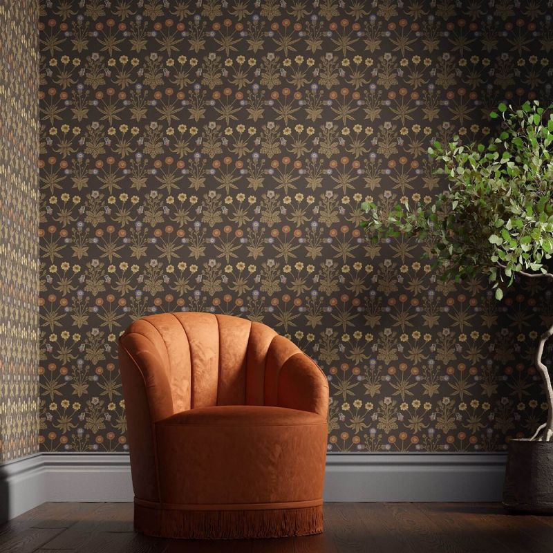 Daisy Wallpaper - Pale Green/Rose - 212559 - Morris & Co