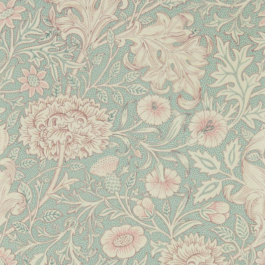 Double Bough Wallpaper - Teal Rose - Morris & Co - 216680