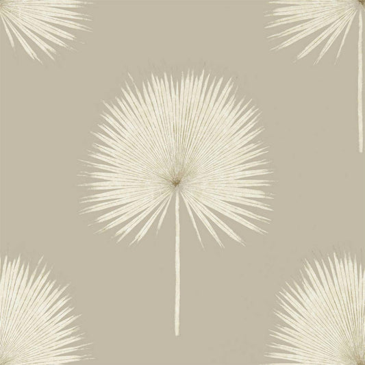 Fan Palm Wallpaper - Linen/Gilver - DGLW216637