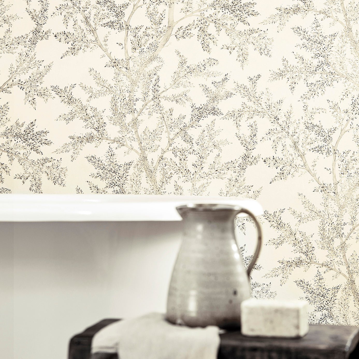 Farthing Wood Wallpaper - Cobalt - Sanderson - DYSI216613 - Morris Wallpaper