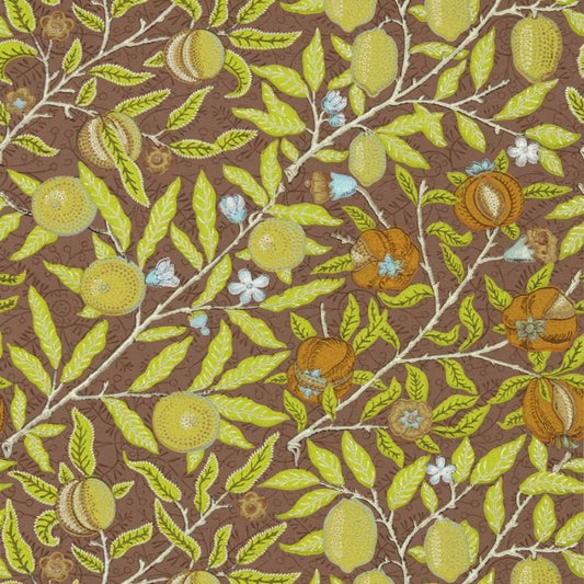 Fruit Wallpaper - Chocolate - Morris & Co - 217103