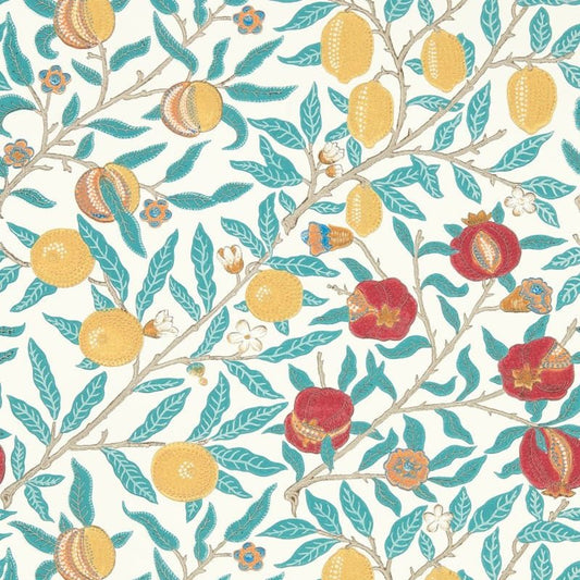 Fruit Wallpaper - Green Indigo/Madder - Morris & Co - 217085