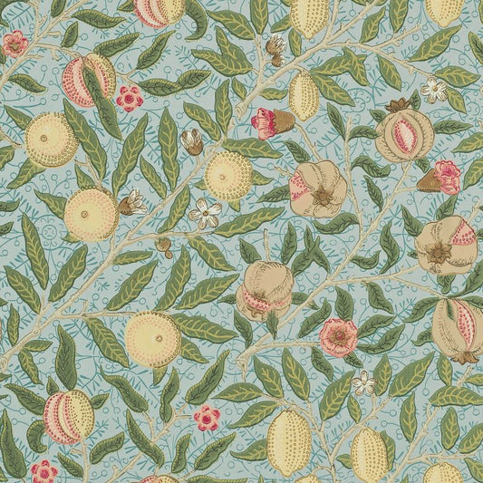 Fruit Wallpaper - Slate/Thyme - Morris & Co - 216819