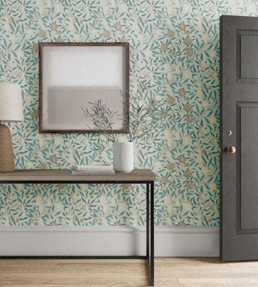 Fruit Wallpaper - Slate/Vellum - 217084 - Morris & Co