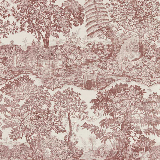 Highgrove Toile Wallpaper - Oak - DHIP217478