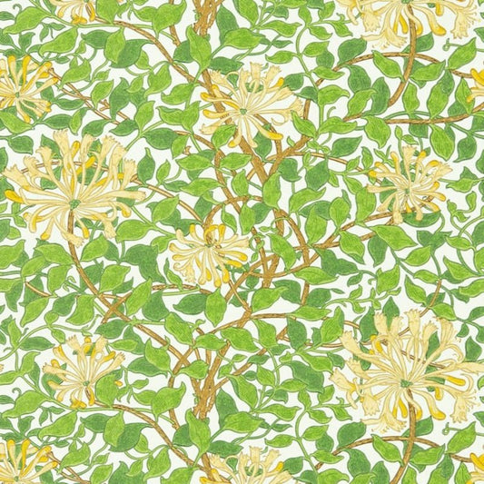 Honeysuckle Wallpaper - Cream/Chocolate - Morris & Co - 217095