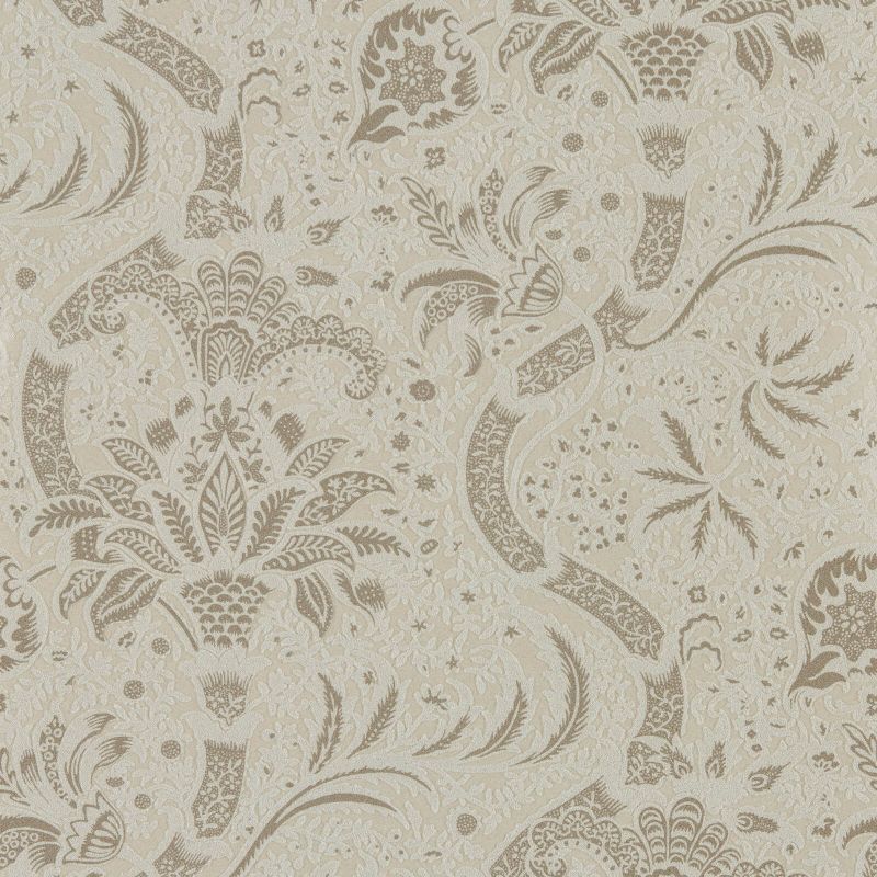 Indian Beaded Wallpaper - Stone/Linen - Morris & Co - 216443