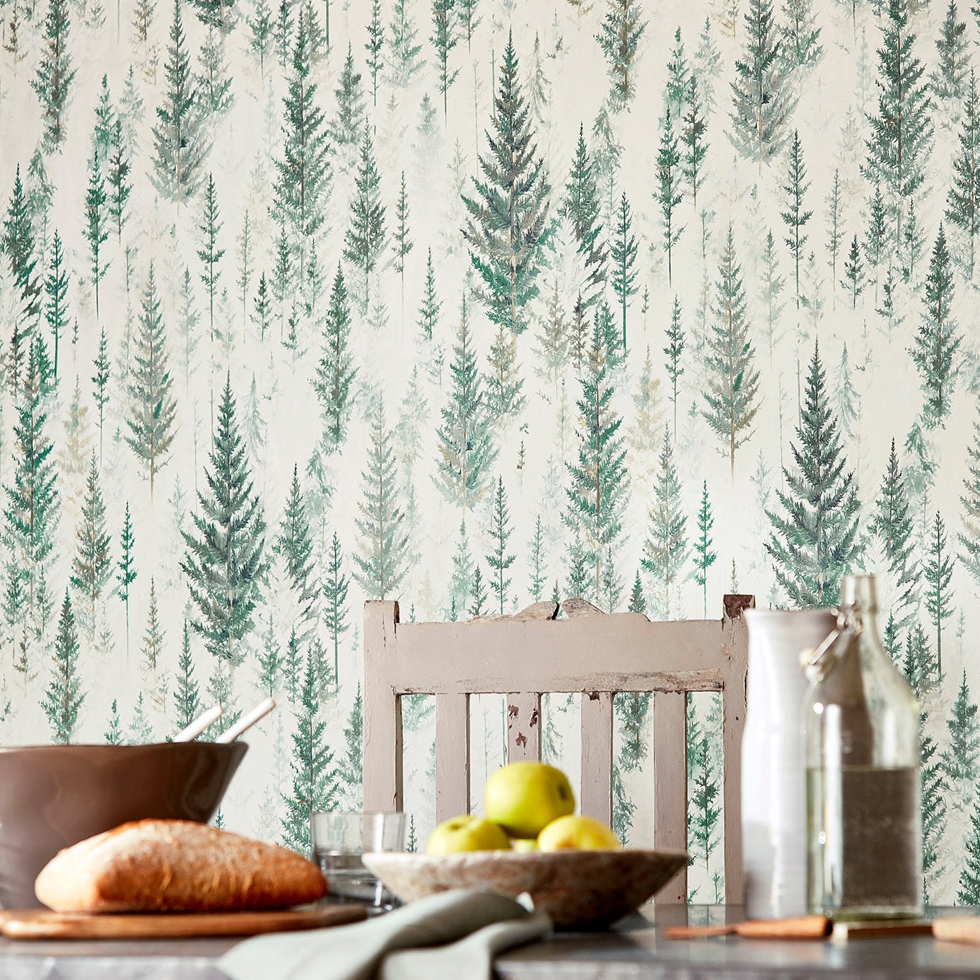 Juniper Pine Wallpaper - Elder Bark - Sanderson - DYSI216621 - Morris Wallpaper