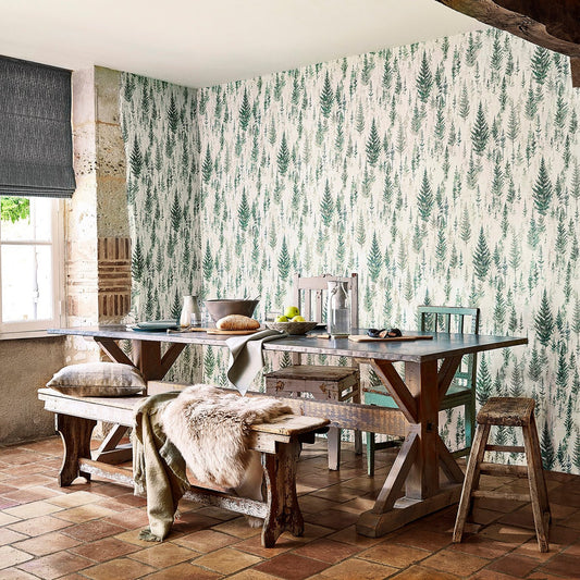 Juniper Pine Wallpaper - Elder Bark - Sanderson - DYSI216621 - Morris Wallpaper