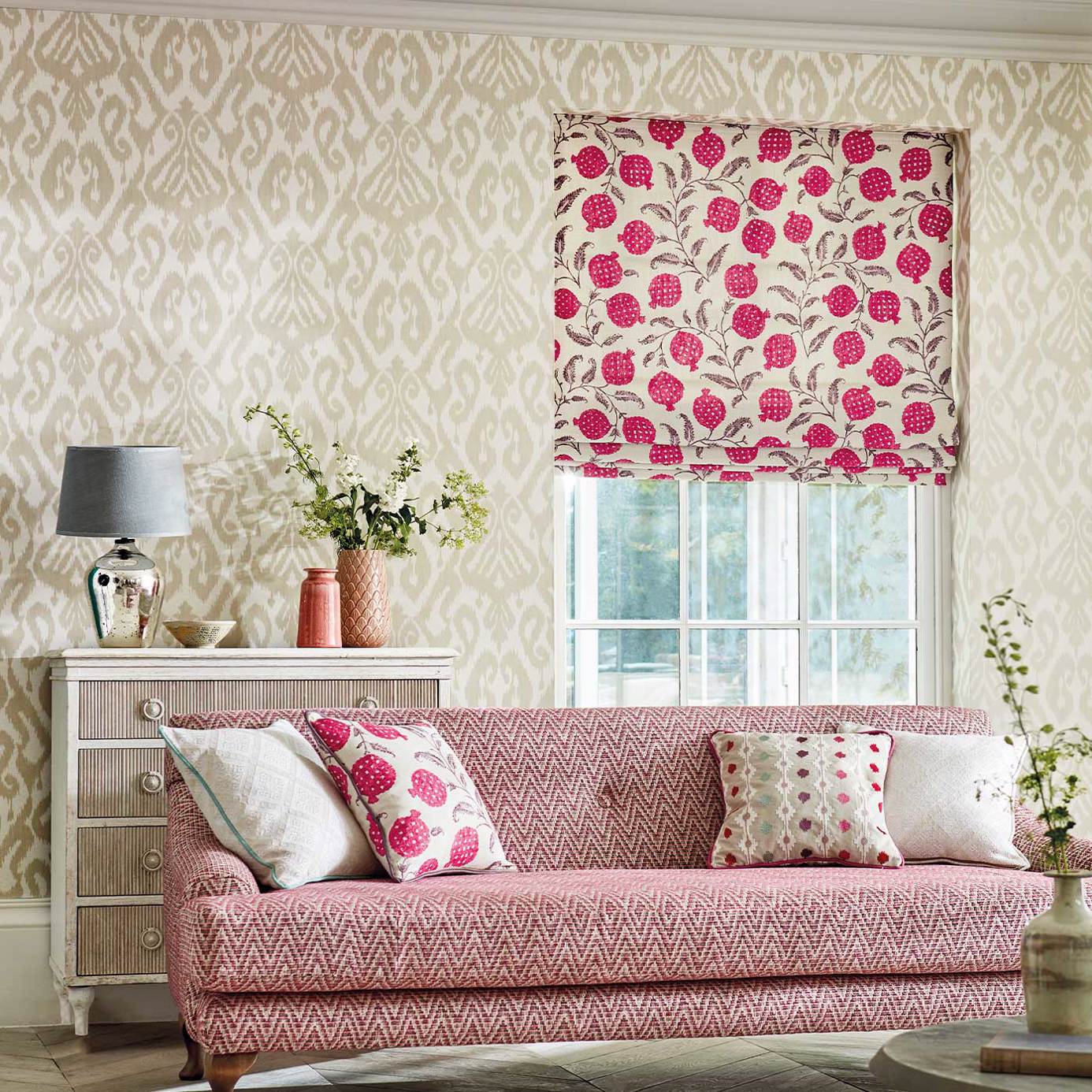 Kasuri Wallpaper - Indigo - Sanderson - DCPW216781 - Morris Wallpaper