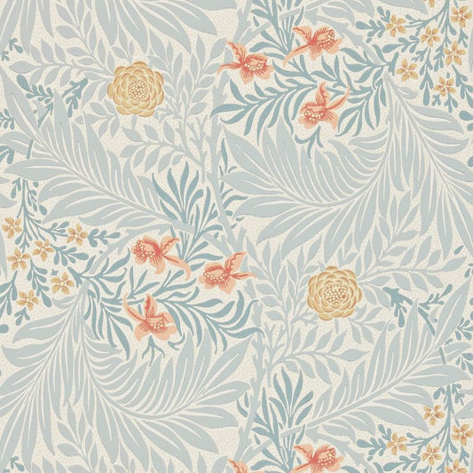 Larkspur Wallpaper - Slate/Russet - Morris & Co - 212556