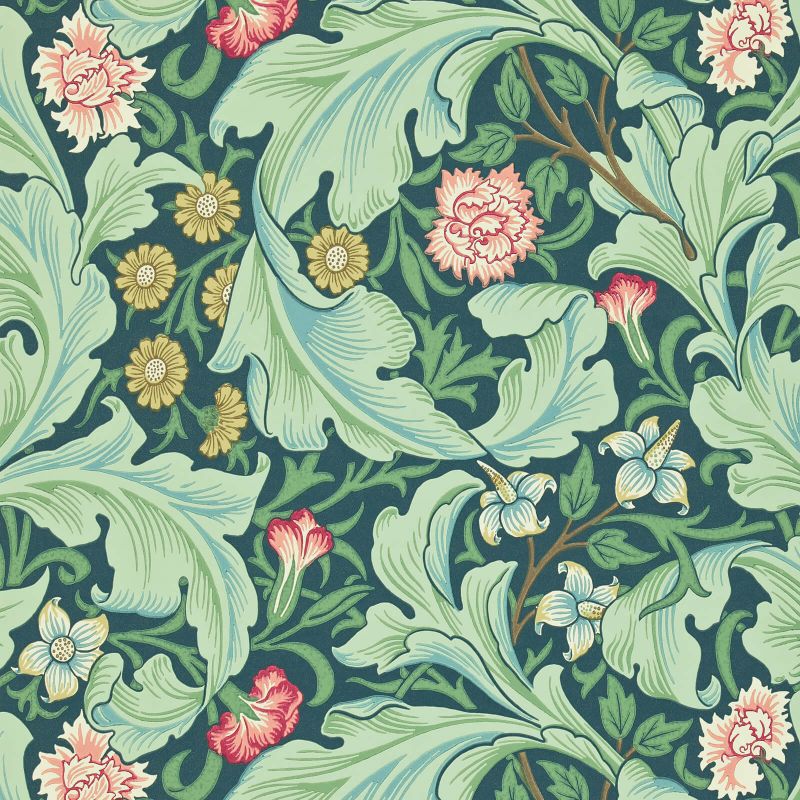Leicester Wallpaper - Woad/Sage - 212541 - Morris & Co