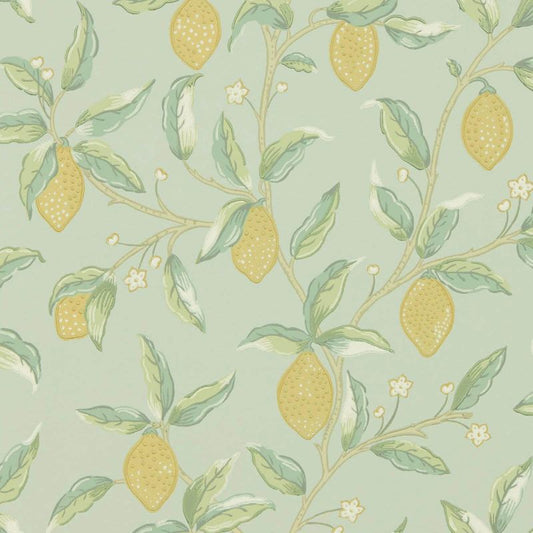 Lemon Tree Wallpaper - Sage - Morris & Co - 216673