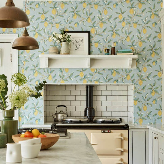Lemon Tree Wallpaper - Wedgewood - Morris & Co - 216674