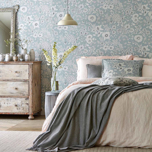 Maelee Wallpaper - Mineral - Sanderson - DHPO216348 - Morris Wallpaper