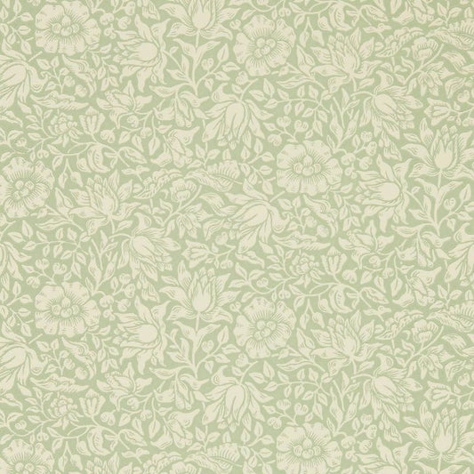 Mallow Wallpaper - Apple Green - Morris & Co - 216678