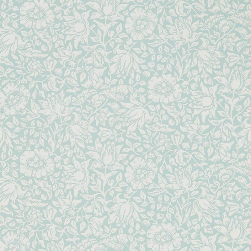 Mallow Wallpaper - Chalk Duck Egg - Morris & Co - 216679