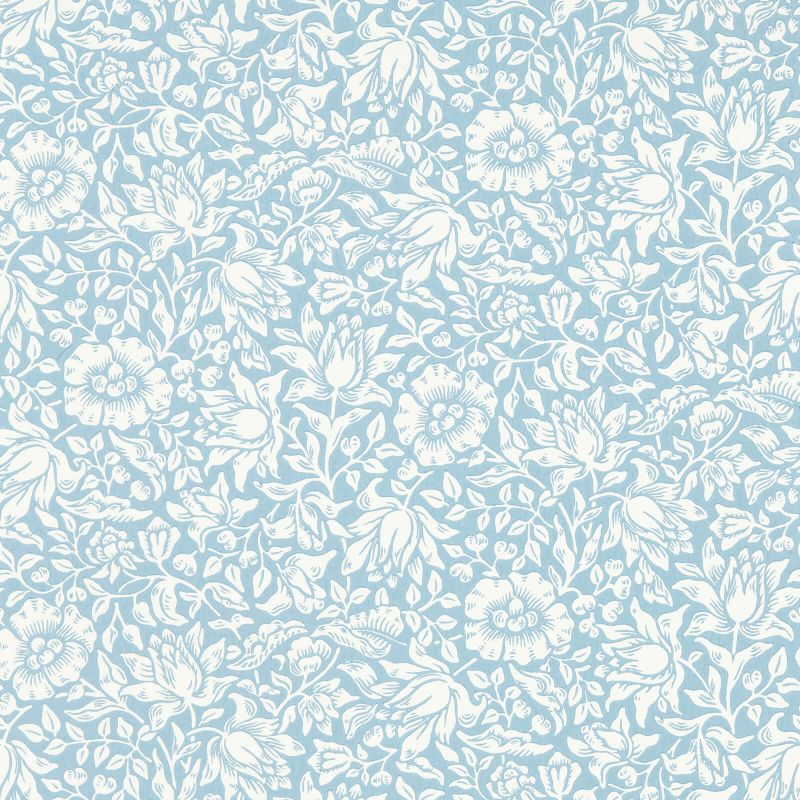 Mallow Wallpaper - Powder Blue - Morris & Co - 217071