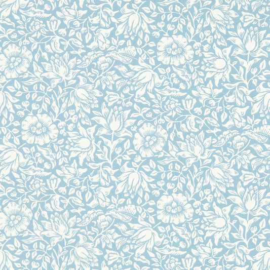 Mallow Wallpaper - Powder Blue - Morris & Co - 217071