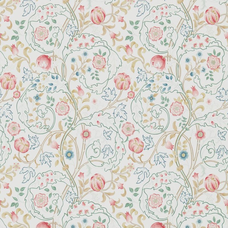 Mary Isobel Wallpaper - Pink/Ivory - Morris & Co - 216839