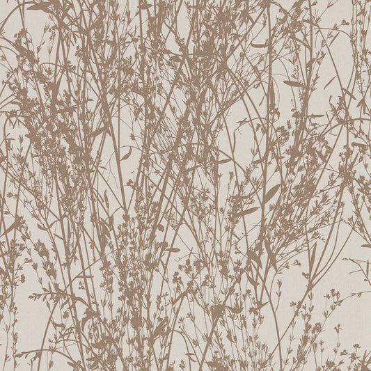 Meadow Canvas Wallpaper - Gilver/Linen - DWOW215693