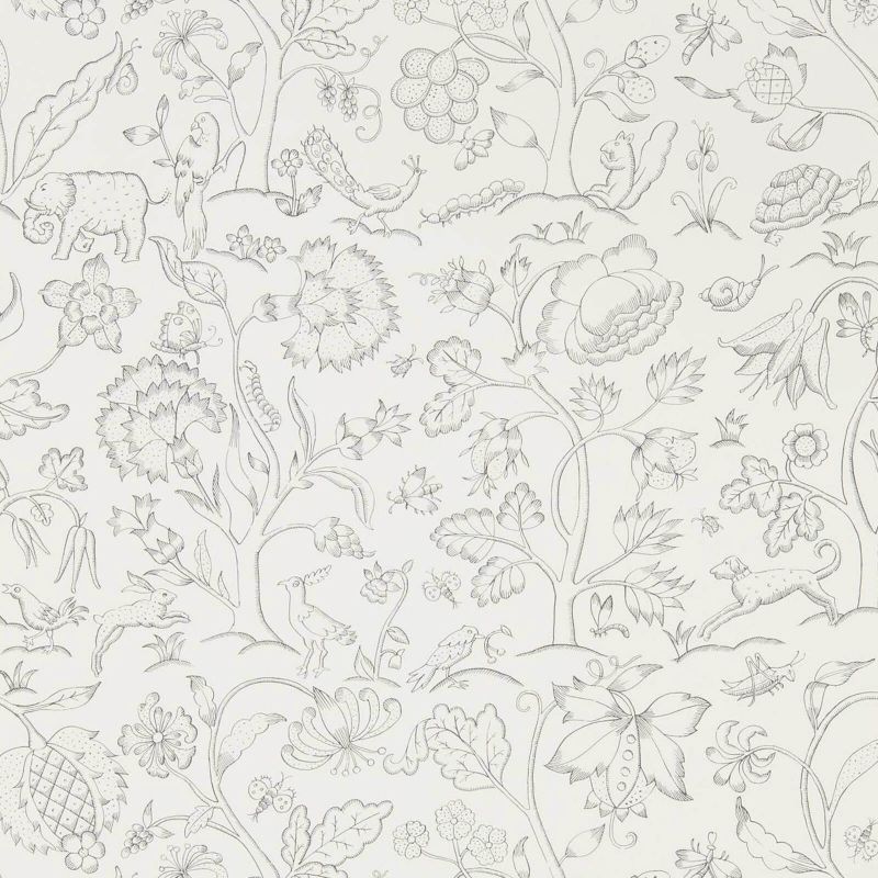 Middlemore Wallpaper - Chalk Charcoal - Morris & Co - 216693