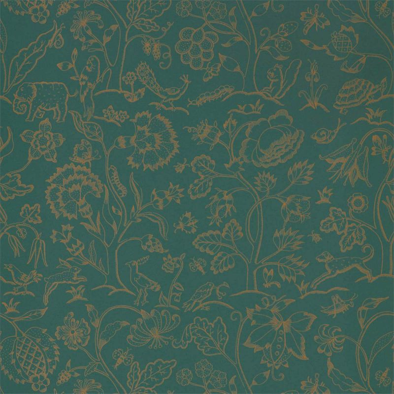 Middlemore Wallpaper - Moss Gold - Morris & Co - 216695