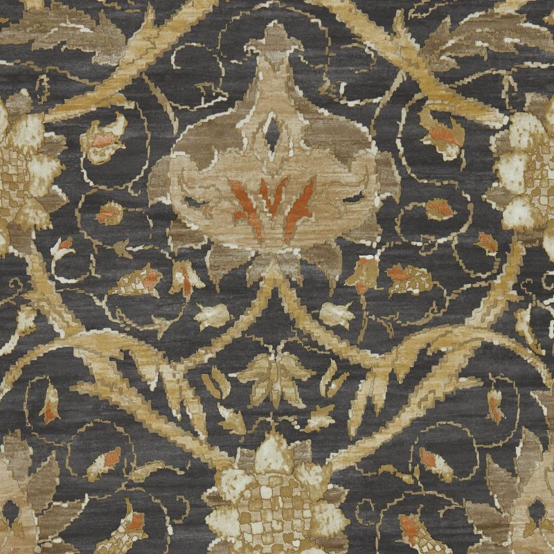 Montreal Wallpaper - Charcoal/Bronze - Morris & Co - 216431
