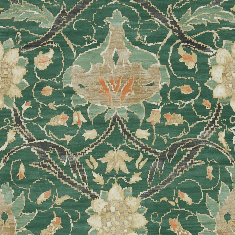 Montreal Wallpaper - Forest/Teal - Morris & Co - 216862