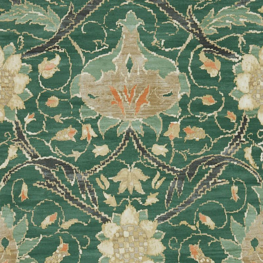 Montreal Wallpaper - Forest/Teal - Morris & Co - 216862