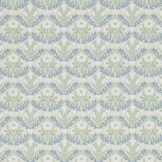 Morris Bellflowers Wallpaper - Grey/Fennel - Morris & Co - 216435