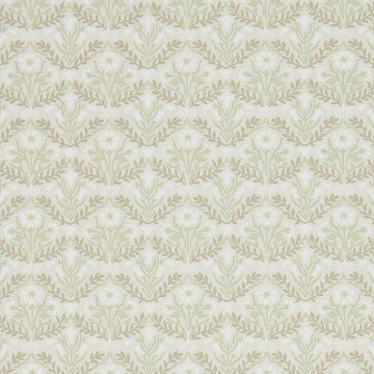 Morris Bellflowers Wallpaper - Manilla/Olive - Morris & Co - 216434