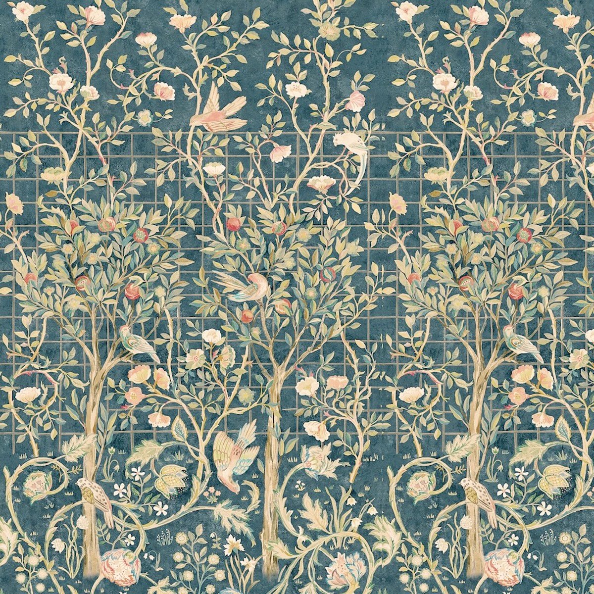 1052 - Melsetter Wide Width Wallpaper - Panel - Melsetter Ink by Morris Collections